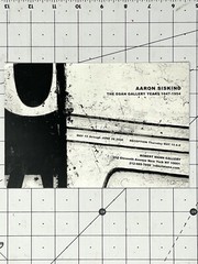 Aaron Siskind (1903-1991) Art Announcement Card 2008 Robert Mann Gallery