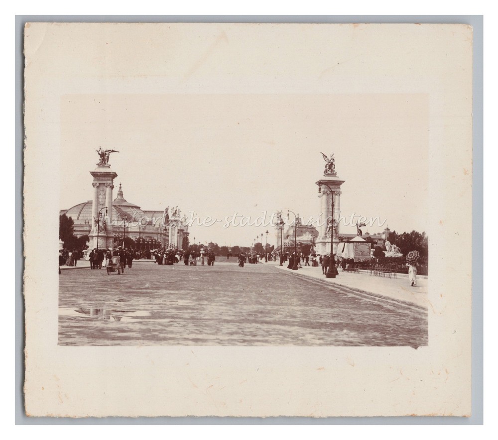 Paris France 1900 – World Exhibition Pont Alexandre III – Old Photo