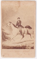 King Ludwig II Of Bavaria Horse Munich Joseph Albert Portrait CDV Photo 1865