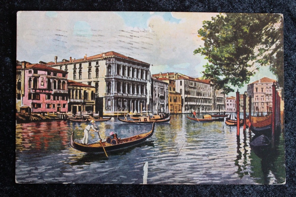 Postcard Postcards Lithograph Italy Venezia Grand Canal 1925 (G)