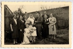 Portrait Famille Wedding Military German – Lot of 4 Photo Antique An. 1940