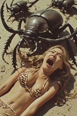 2 ~ 4X6 Glossy Fine Art ‘ BEETLE MONSTER ‘ Photo FANTASY Set ! 211358065