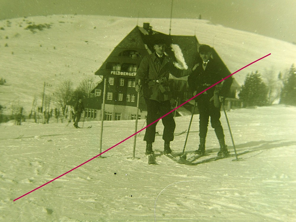 Feldberger Hof Hotel around 1900 Unique Historic Glass Negative No. 1