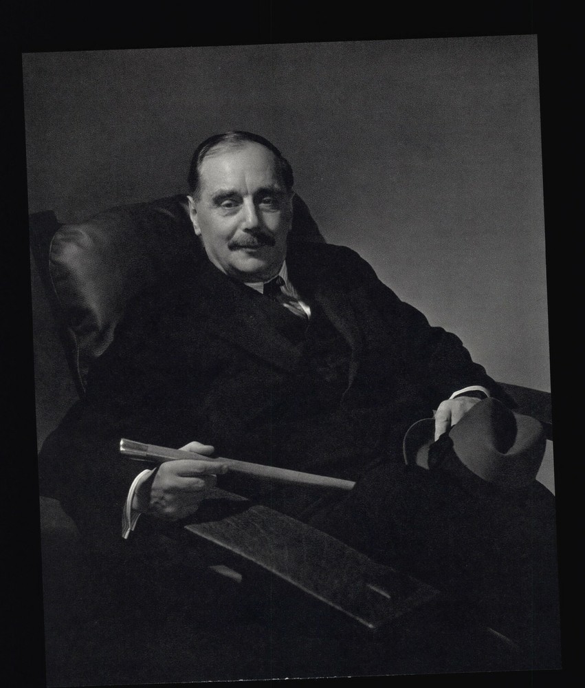 1931 1963 H G Wells New York Edward Steichen Art Photo Photogravure 11 X 14