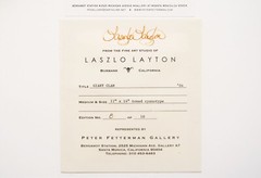 Laszlo Layton Original Signed Hand Toned Cyanotype Photograph Giant Clam 2004