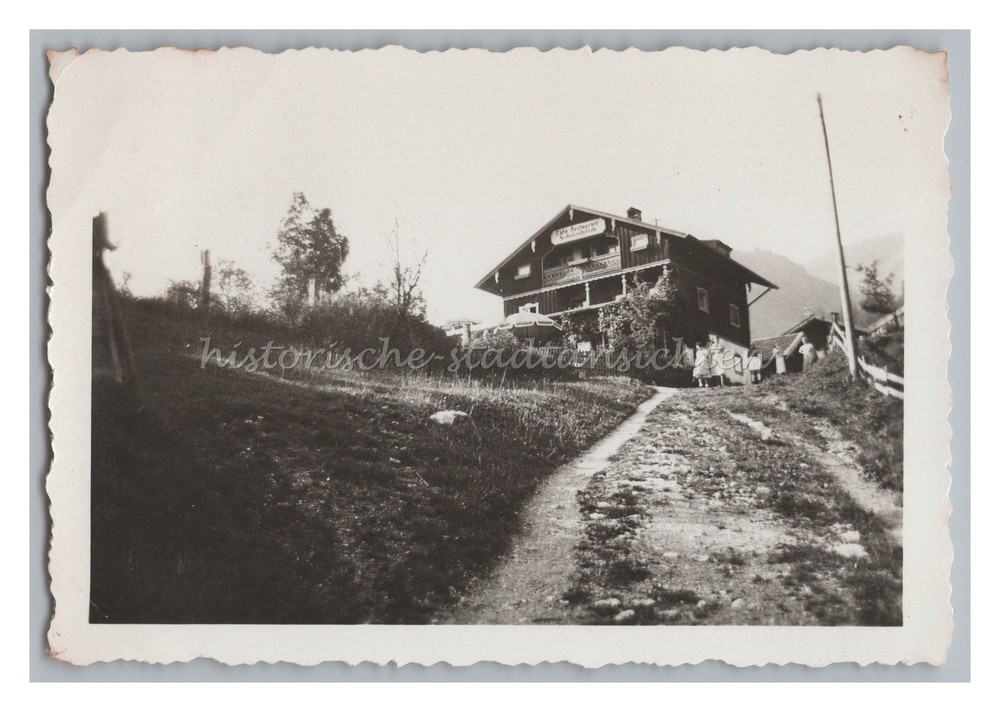 Osterhofen (Bayrischzell) / LK Miesbach – Cafe Schönblick – old photo
