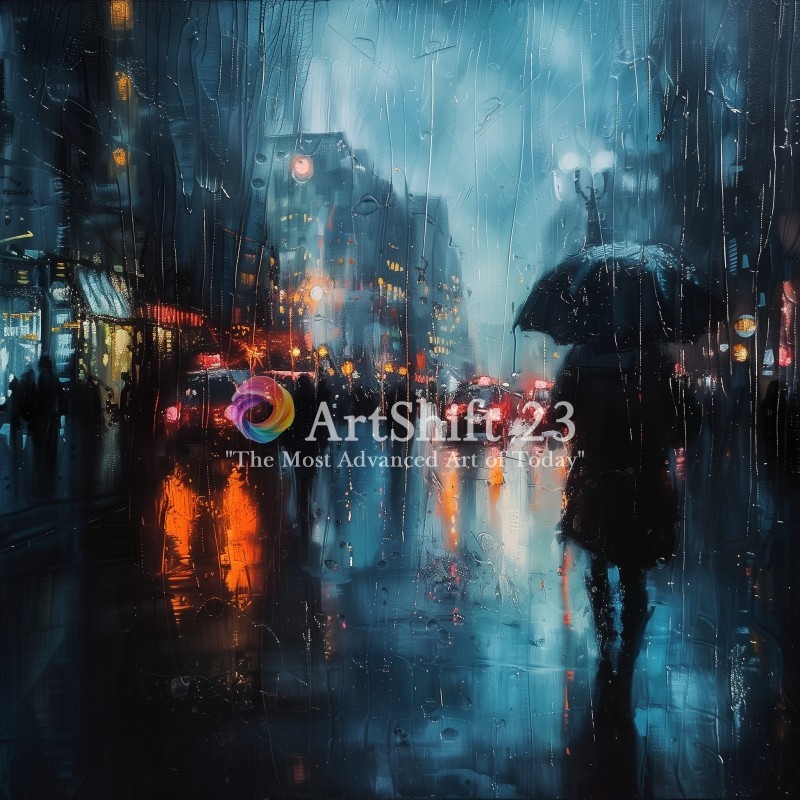 Digital Image Picture Wallpaper Background Desktop Art Ai – Rainy City Dreams