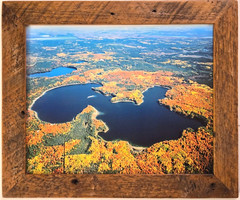 Big Portage Lake, Land O’ Lakes, Wisc. (Vilas Co.) Aerial Photo. Frame Optional.
