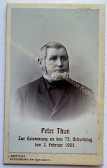 orig. CDV photo photography picture old Mr. Mann fashion around 1905 Rendsburg Thun Peter