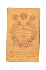 Julius Gertinger CDV Photo Fine Couple Vienna 1877