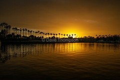 Long beach Harbor at Sunset (II) Fine Art Print – unframed