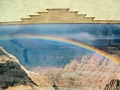 Grand Canyon Rainbow Over Colorado River AZ Photograph Cut Matte Artist Signed