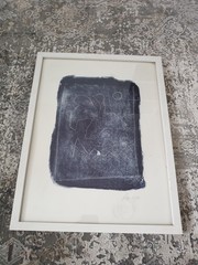 Abstract Art, Swan Dove? Signed AW 03/98, frame white matt 32.3×42.3 cm