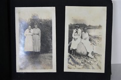 Antique Photo Album PA Conneaut Lake Pennsylvania Nurse Pets Horses Women
