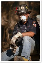 World Trade Center 9/11 Fireman September 11th Ground Zero Silver Halide Photo