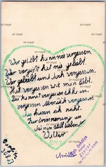 Jungmann Walter 1953 with love poem on the back-RPPC-photo postcard 9x14cm