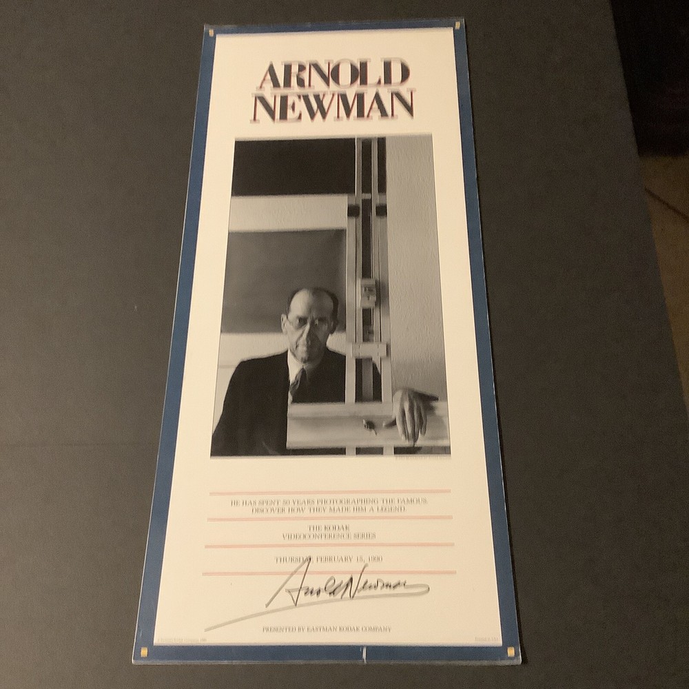 Arnold Newman autographed Kodak video conference series panel Piet Mondrian