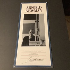 Arnold Newman autographed Kodak video conference series panel Piet Mondrian