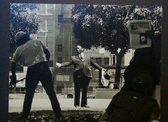 B&W Photograph- Signed Matted- 1976 Free speech public square no one listens!