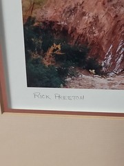 «Co-Op Creek» by Rick Preston 1988 #3, matted and signed,NO FRAME.