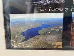 Photo Print Maine Highland Lake Matted 11×14″ Wall Art Gallery Decor Aerial View