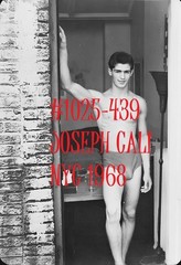 VINTAGE MALE PORTRAIT #1025-439 -joseph cali , nyc 1968 -free ship/usa