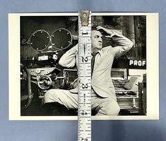 Federico Fellini Art Print Card Fotofolio 4”x6” On The Set Of Roma Film 1972