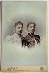 orig. KAB Cabinet Photo Photography Picture Old Fashion around 1900 Vienna Pietzner Women