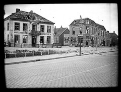 End of War Bomb Damage Destroyed Buildings Shop Vintage Negative Circa 1943 #181