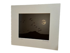 JOHN DAVID GEERY ~ «MOONLIGHT FLIGHT” SIGNED DIGITAL COMPOSITE PHOTO ~ 15” x 13”