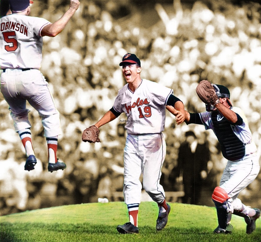 1966-Orioles-Brooks Robinson & Dave Mcnally 8×10 Colorized Print-FREE SHIPPING