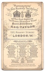 Photograph A. & G. Taylor, London, Regent Street 153, Portrait of a Gentleman