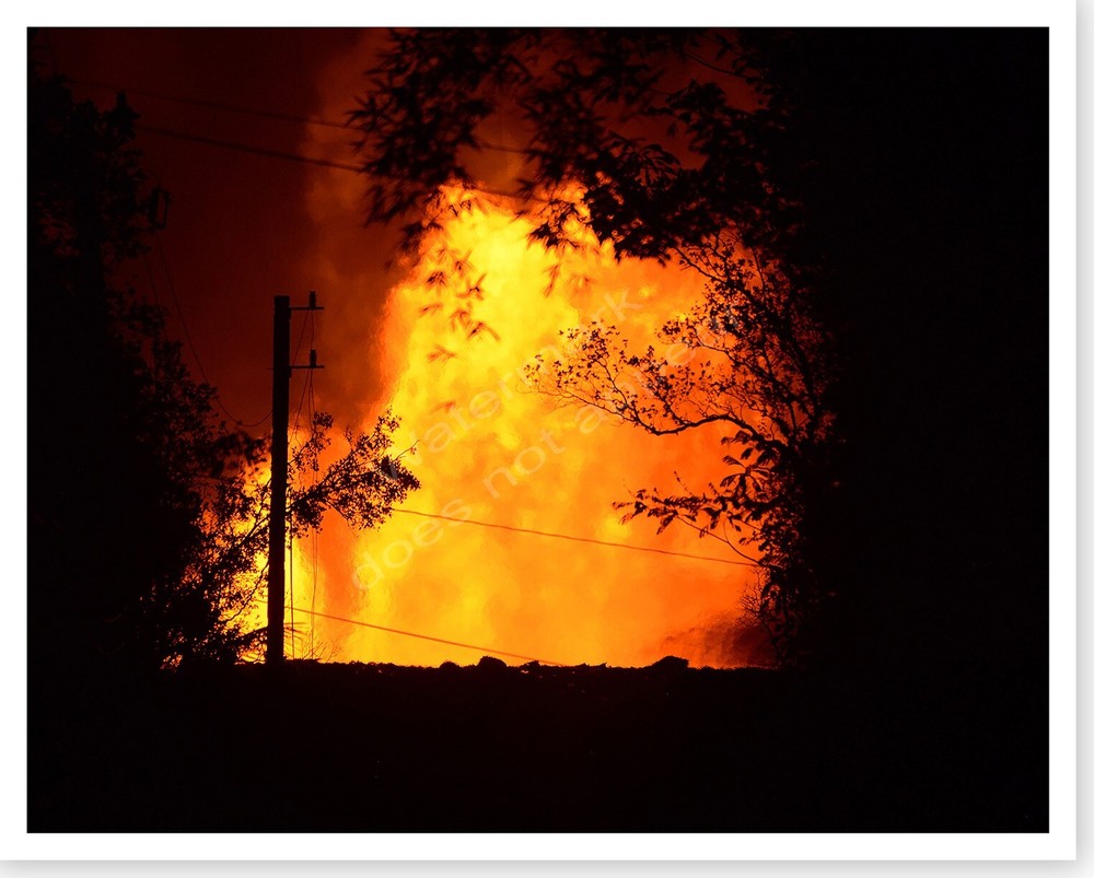 Pahoa Hawaii Lava Eruption Kilauea Volcano Silver Halide Photo 2018