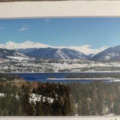 Dillon Colorado Photography Print with Lake and Mountains