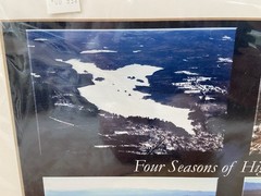 Photo Print Maine Highland Lake Matted 11×14″ Wall Art Gallery Decor Aerial View