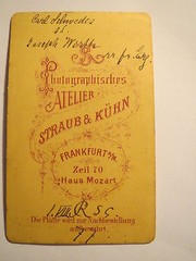 Frankfurt a. M. – Carl Schwedes as a student in Heidelberg 1877 CDV / Studentika