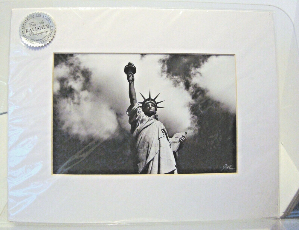 «The Statue of Liberty» Series #2804 NY. 2005 Signed 9″ Photo Jesse Kalisher NEW