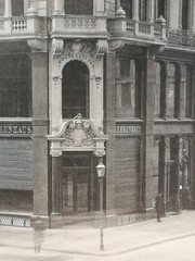 Large Phototype 1889. Berlin. Charlottenstr. 59, corner Mohrenstr. residential and ges
