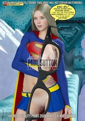 Supergirl SEXY Melissa Benoist DC Comic A3 Print Strange Superman Kara Danvers