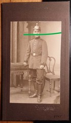 Alfons Haug 1915 as soldier in uniform/small KAB Karl Meckes Ulm