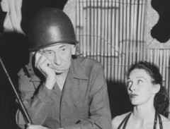 Entertainer Roscoe Ates & Dancer Margaret Officers Club SAC Korea Photo Reprint