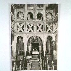 Vintage Postcard Fantoft Stave Church Norway Architecture Art Photo c.1950s