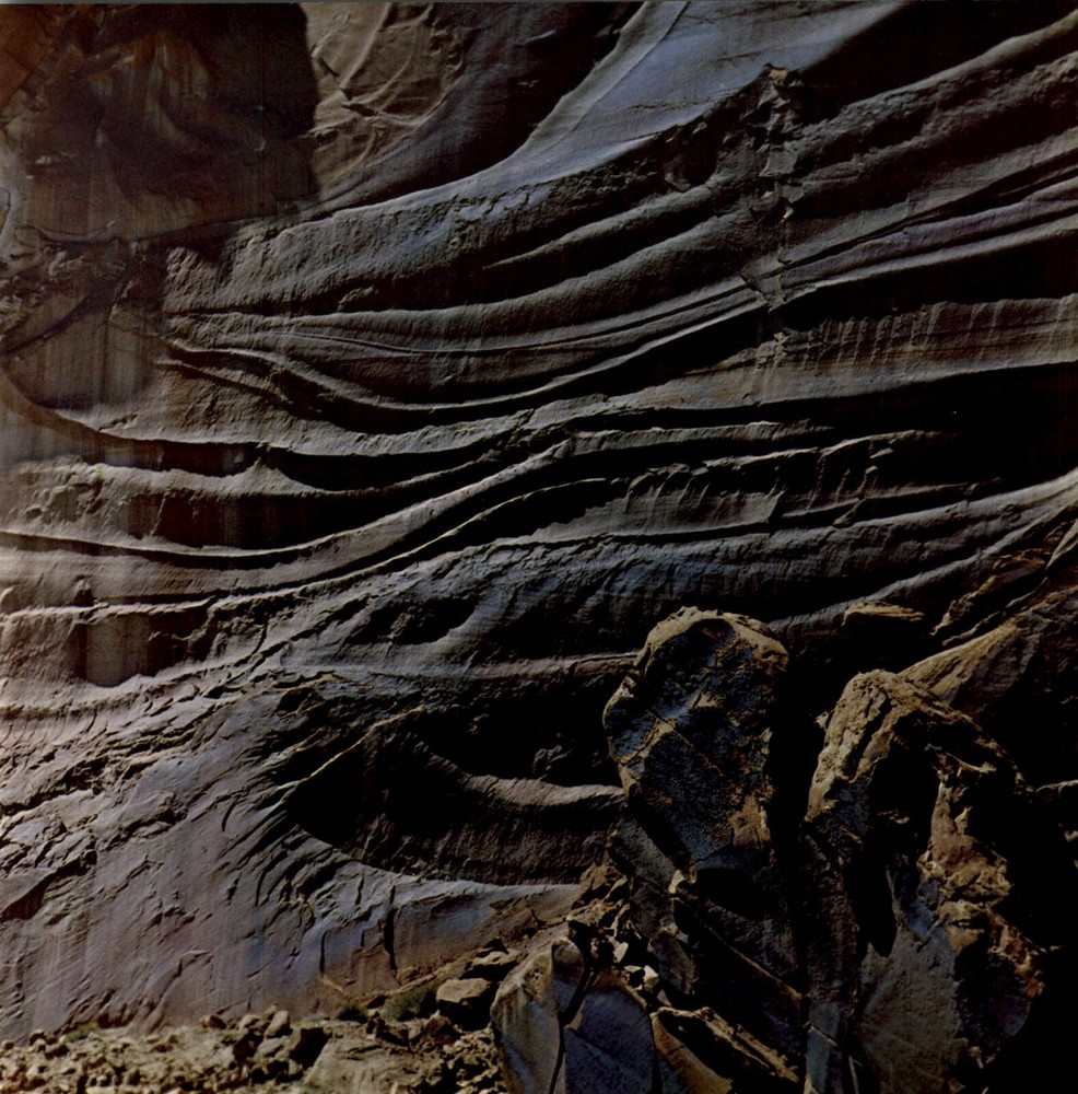 1962 Eliot Porter Glen Canyon Wall Detail Talus Twisted Ledges Art Photo Gravure