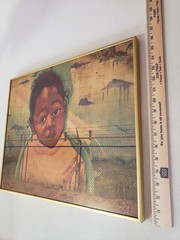 Original Framed Photograph Portrait Street Art by Geof Gould Vestal NY 20″x16″