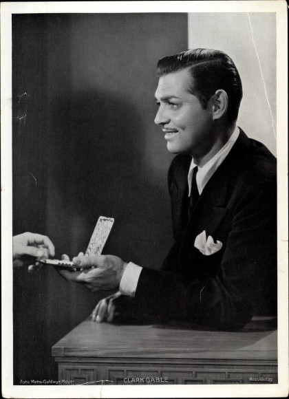 Photo Actor Clark Gable, Portrait, Cigarette Case – 10682159