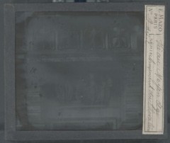 Sculpture, Building, Photo Glass Plate, Black & White, Positive 8.5X10 Cm