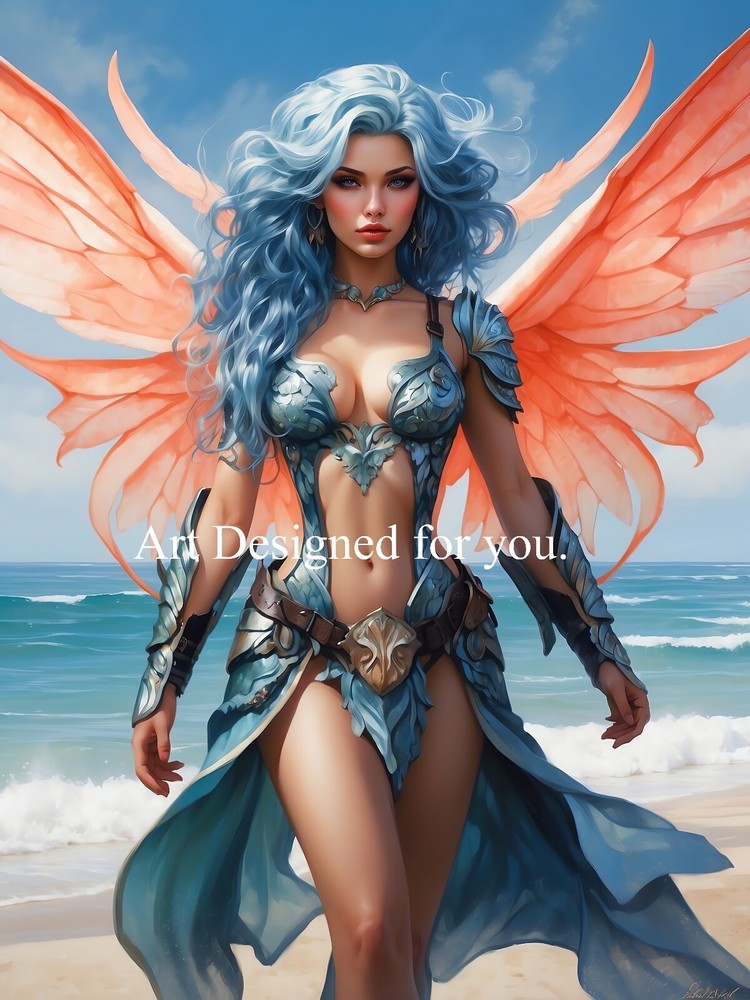 Digital Image Picture Photo Wallpaper Background, Atlantis Warrior Girl