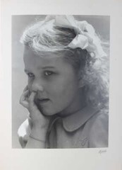 H.Richert, Mulhouse (Alsace) – Girl Photograph 1950s 40 X 30 cm