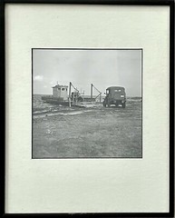 Original SOL LIBSOHN GELATIN SILVER PHOTO Cars at Hatteras Is. Ferry WPA Artist