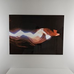 ART – Large Signed Joann Harrison Photograph 48×35 Antelope Canyon On Metal